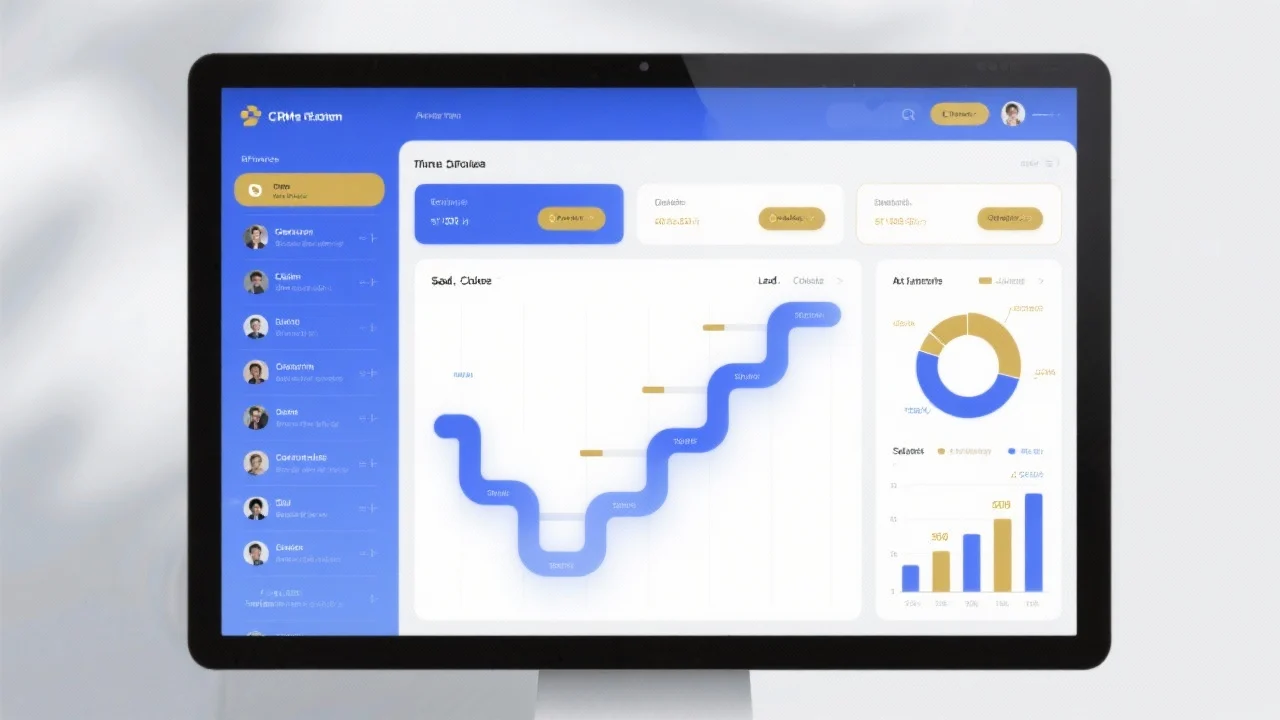 An illustration showing the integration between CRM and email marketing with Blue Lion Tools.