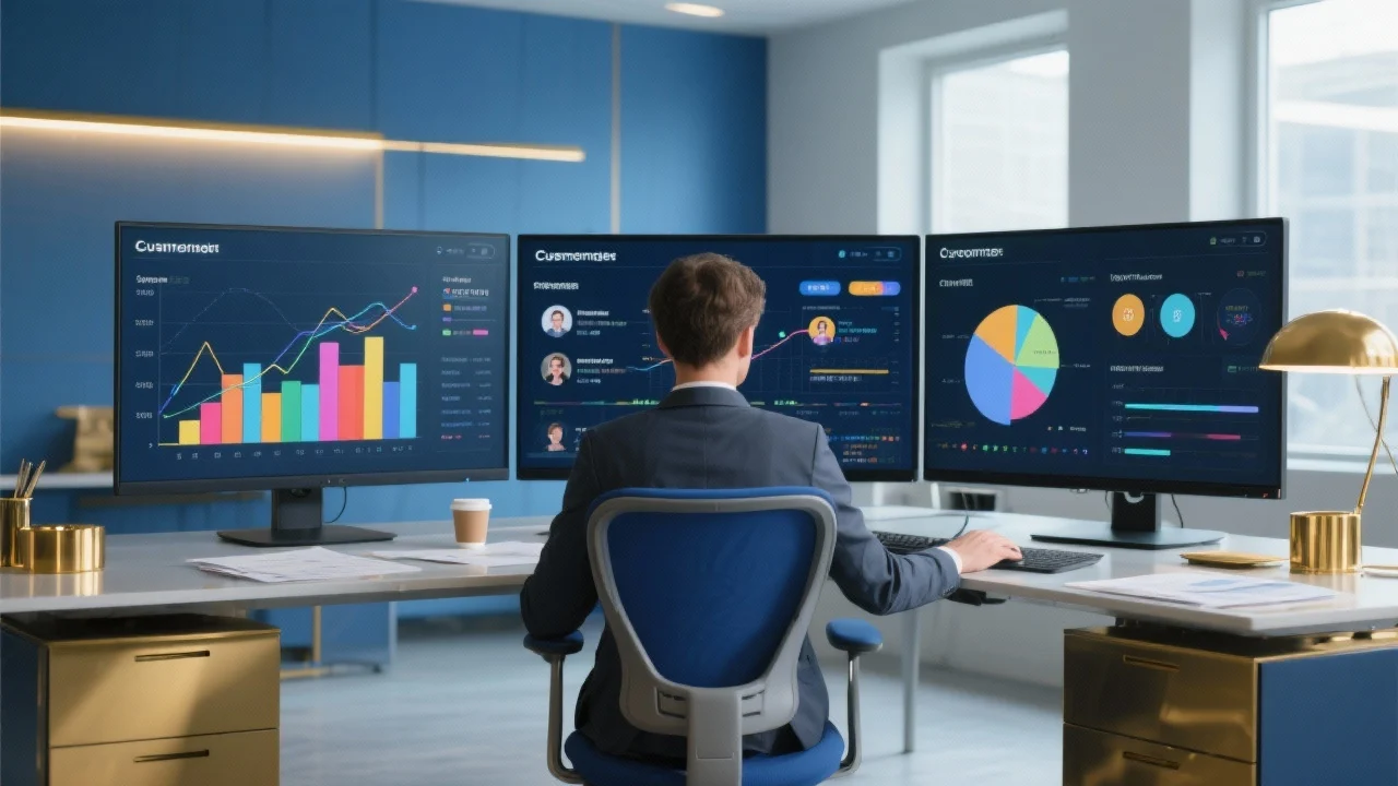 A dashboard from Blue Lion Tools showing business analytics and insights.